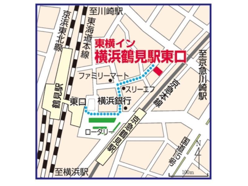Toyoko Inn Yokohama Tsurumi Eki Higashi Guchi Exteriör bild